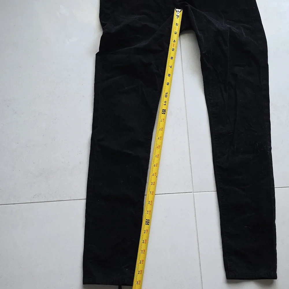 AG Adriano Goldschmied the Jegging Super Skinny Fit corduroy Black 29r Low Rise - Picture 9 of 12